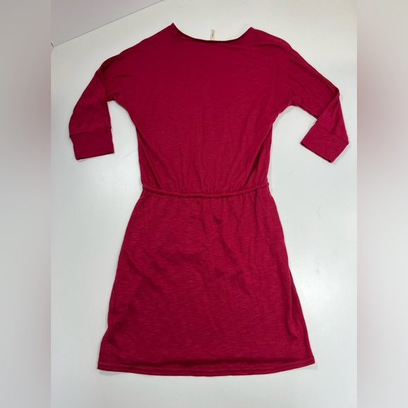 Lanston REVOLVE Casual T-Shirt Dress Drawstring Waist Size XS NEW Dark Pink - Picture 11 of 11